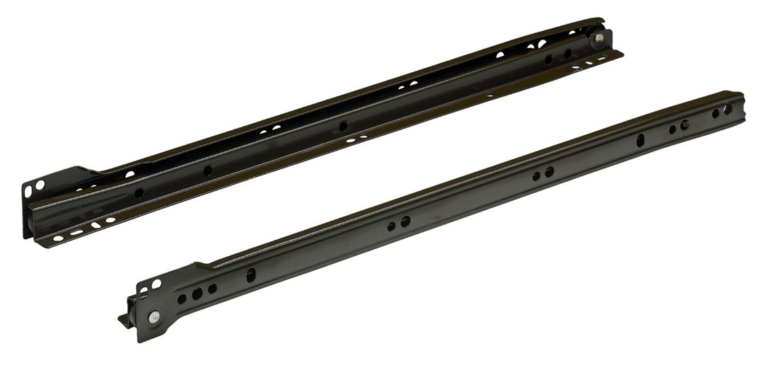VALJČNO VODILO ZA PREDAL HETTICH 450 MM/ 15KG, DELNI IZVLEK, RJAV