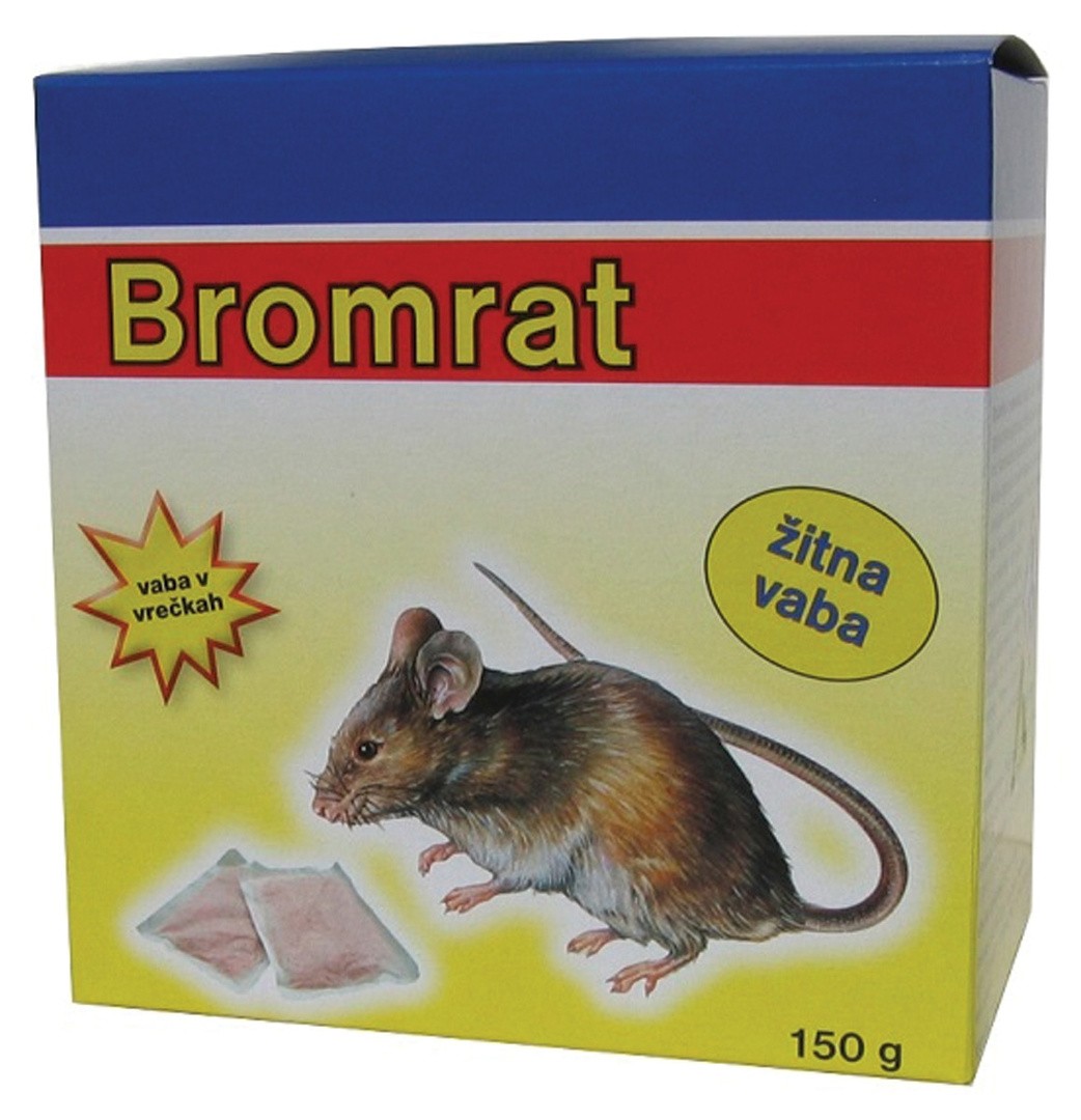RODENTICID BROMRAT ŽITNA VABA 150 G