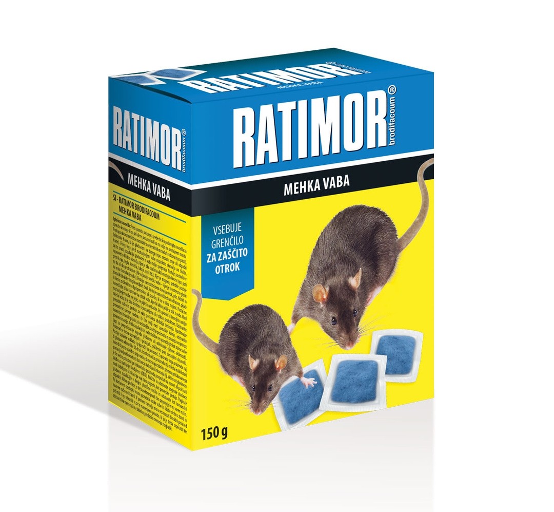 RODENTICID RATIMOR BRODI MEHKA VABA 150G