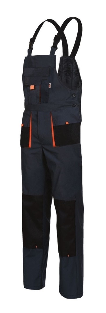 DELOVNE HLAČE KING FARMER ŠT. 3XL TEMNO SIVA - ORANŽNA MEŠANICA