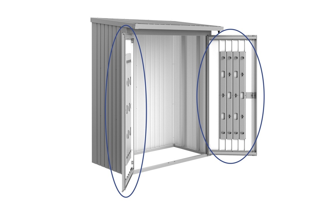 PAKET VRAT ZA REGAL ZA DRVA WOODSTOCK 138X172.5X150