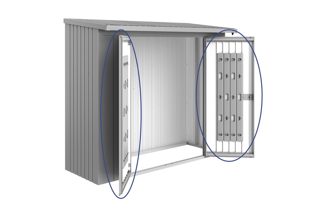 PAKET VRAT ZA REGAL ZA DRVA BIOHORT WOODSTOCK 138X172.5X230