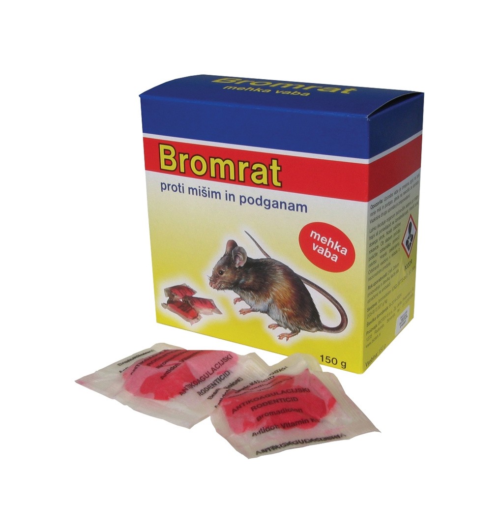 RODENTICID BROMRAT MEHKA VABA 150 G