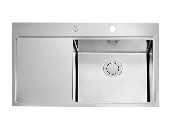 NERJAVNO POMIVALNO KORITO ALVEUS PURE UP 50, SATIN 860X525 MM DESNI