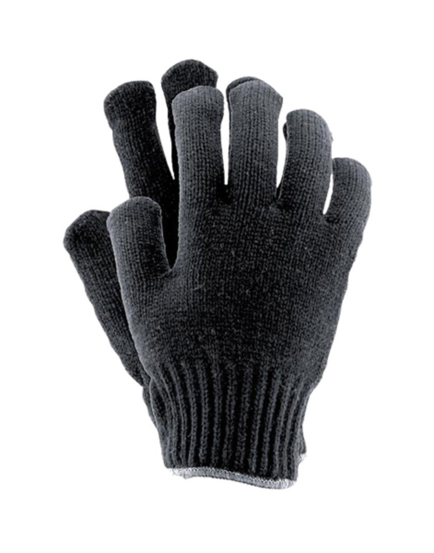 ROKAVICE ZA PROSTI ČAS RAW POL RDZOB-10 PLETENE ČRNE