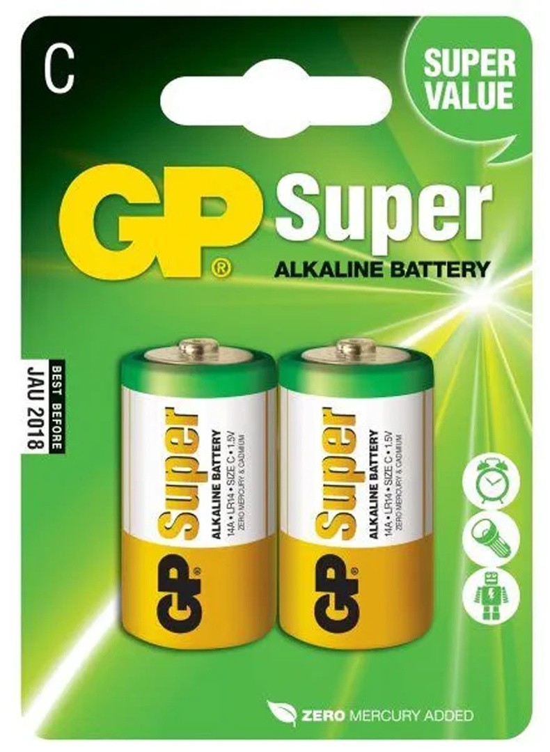 ALKALNI BATERIJSKI VLOŽEK EMOS GP SUPER LR14 2BL