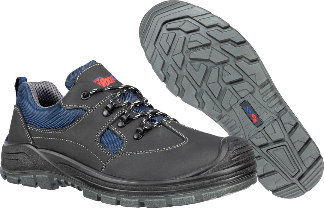 NIZKI DELOVNI ČEVLJI FOOTGUARD SAFE LOW ŠT.42, ČRN/MODER S3 SRC