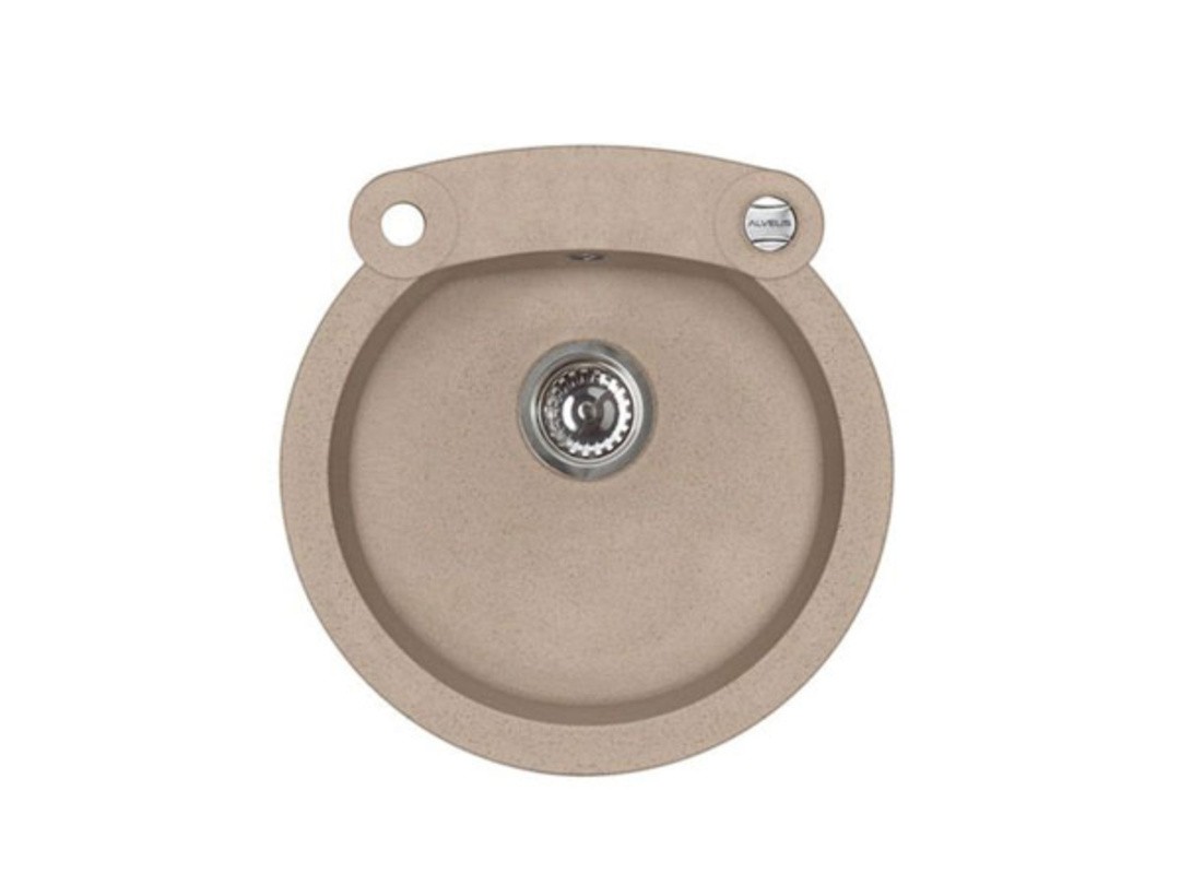 GRANITAL POMIVALNO KORITO ALVEUS ROLL 10, BEIGE-G55 FI 510 MM