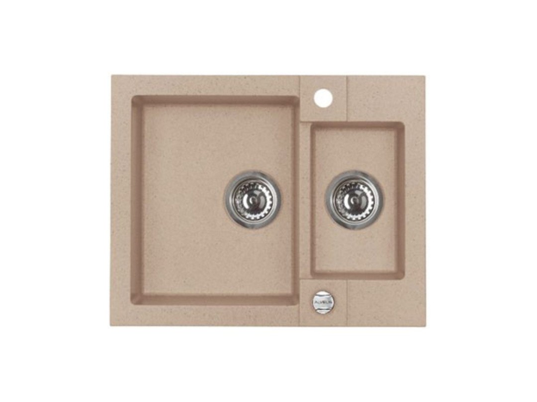 GRANITAL POMIVALNO KORITO ALVEUS ROCK 80, BEIGE-G55 595X475 MM