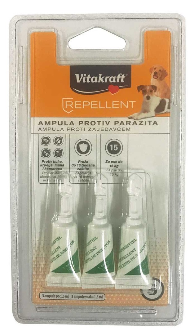SPOT ON BIOCIDNI, AMPULE, 3X1,5ML, PSI S
