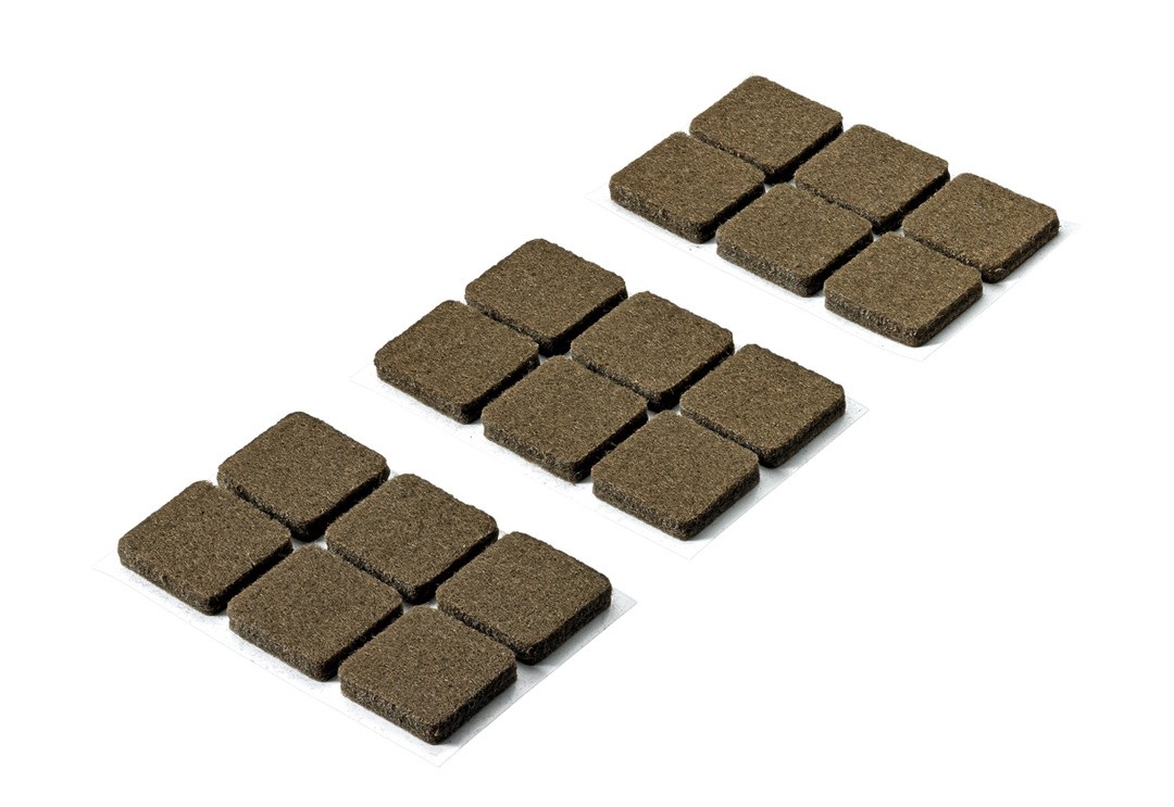 DRSNIK HETTICH DIY,SAMOLEPLJIV 22X22X4,5 MM, RJAV, V ZAVOJU JE 18 KOS