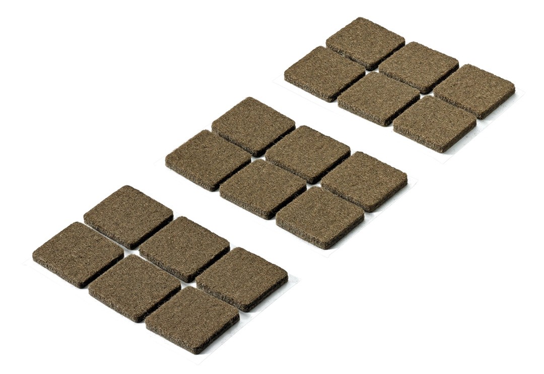 DRSNIK HETTICH DIY,SAMOLEPLJIV 25X25X4,5 MM, RJAV, V ZAVOJU JE 18 KOS