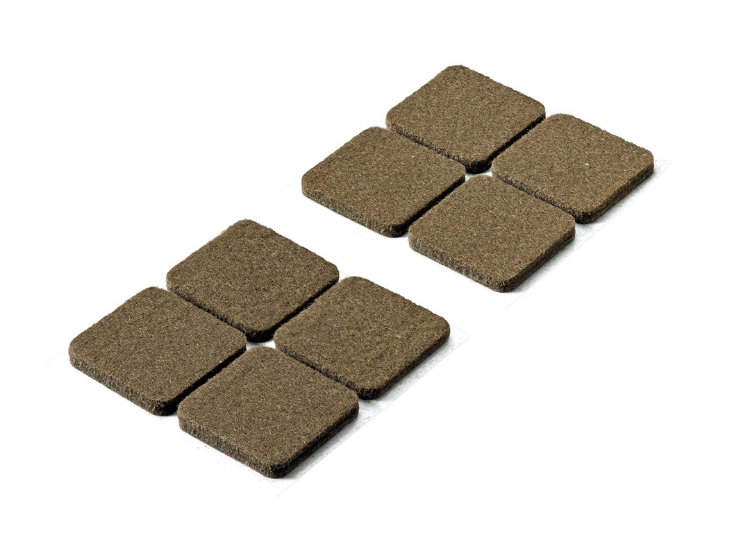 DRSNIK HETTICH DIY,SAMOLEPLJIV 35X35X4,5 MM, RJAV, V ZAVOJU JE 8 KOS