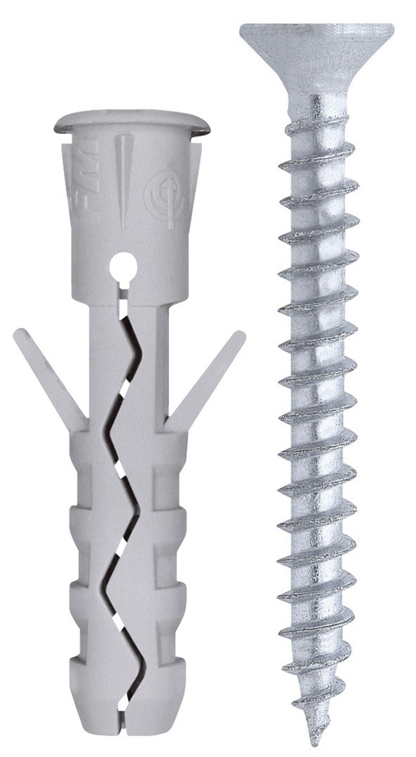 ZIDNI VLOŽEK Z VIJAKOM TUVT 6X30 NYLON + UN.VIJ ZAV=10KOS