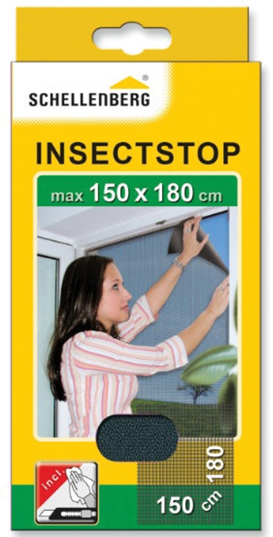 SCHELLENBERG ZAŠČITNA MREŽA PROTI INSEKTOM ZA OKNO 150X180 CM ANTRACIT