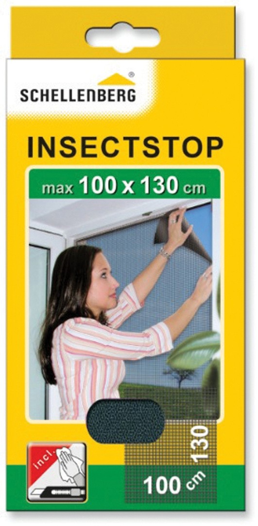 SCHELLENBERG ZAŠČITNA MREŽA PROTI INSEKTOM ZA OKNO 100X130 CM ANTRACIT