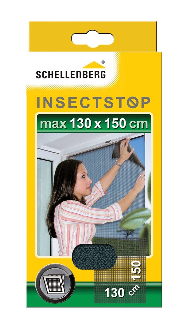 SCHELLENBERG ZAŠČITNA MREŽA PROTI INSEKTOM ZA OKNO 130X150 CM ANTRACIT
