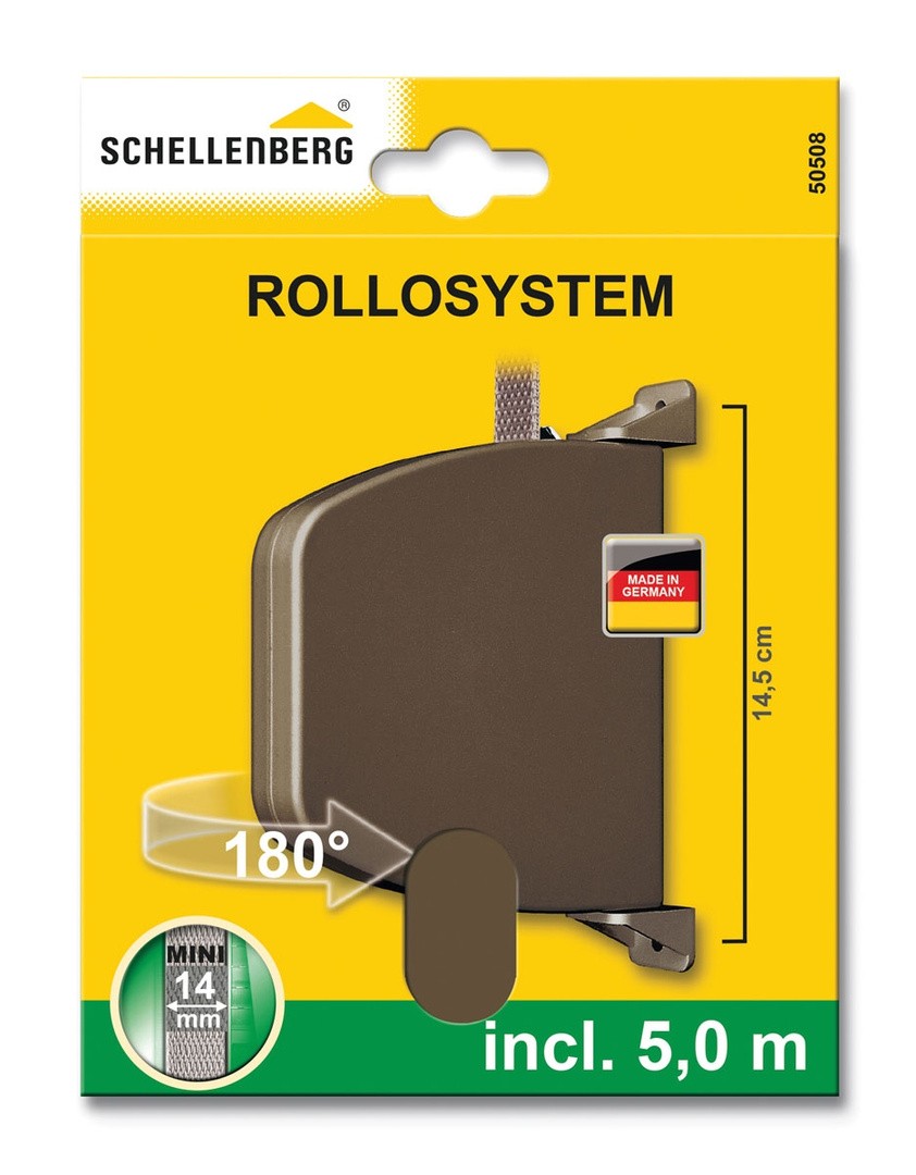SCHELLENBERG NAVIJALEC ZA ROLETE MINI RJAVE BARVE
