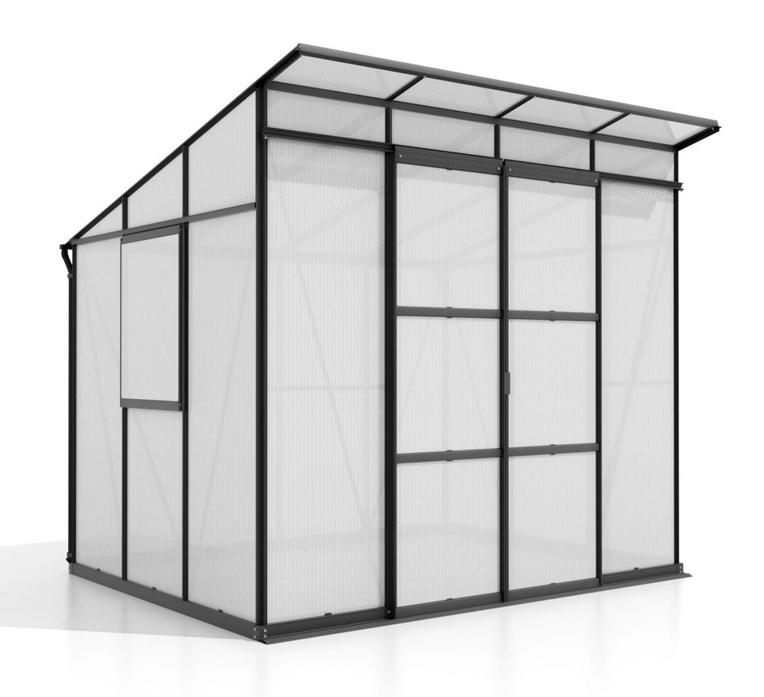 RASTLINJAK, STEKLO-V.PLOŠ VITAVIA PLAYA 5900 ESG/VP 2.5X2M ČRNA