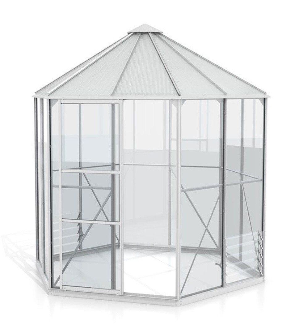 RASTLINJAK, STEKLO-V.PLOŠ VITAVIA PAVILJON HERA 4500 ESG/VP ALU 2.5X5.5M