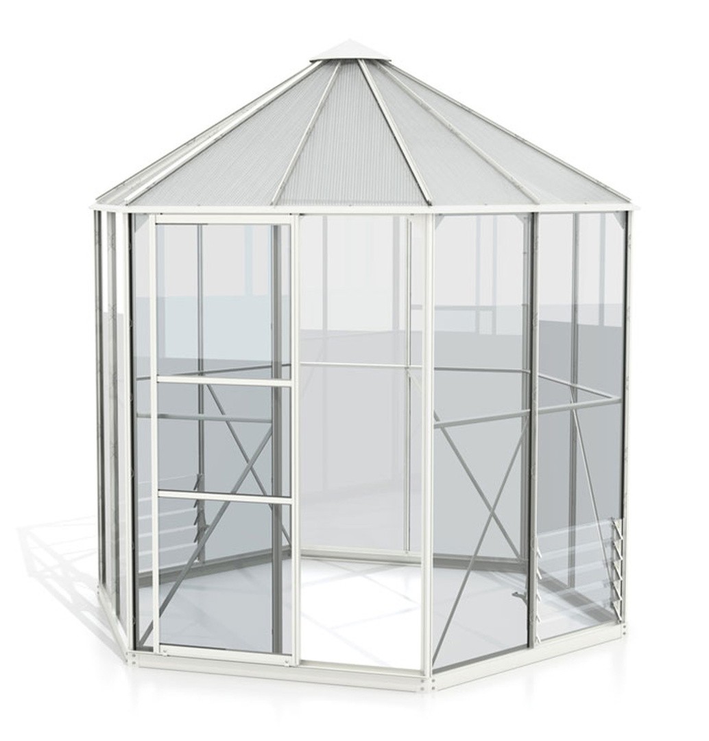 RASTLINJAK, STEKLO-V.PLOŠ VITAVIA PAVILJON HERA 4500 ESG/VP BELA 2.5X5.5M