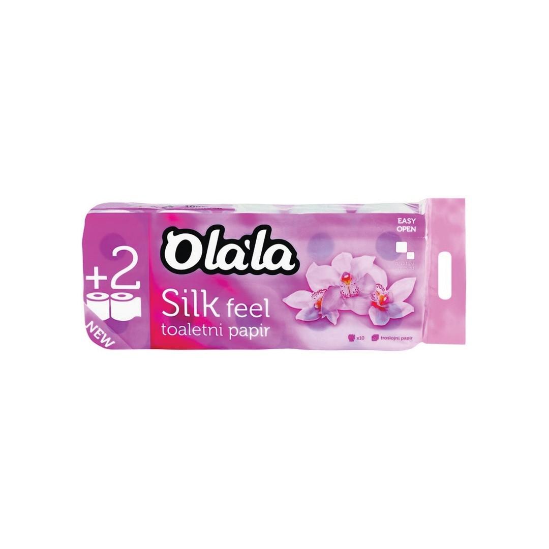 TOALETNI PAPIR OLALA OLALA SILK FEEL, BEL 3 SL. 185 LIST/ZAV, 10/1