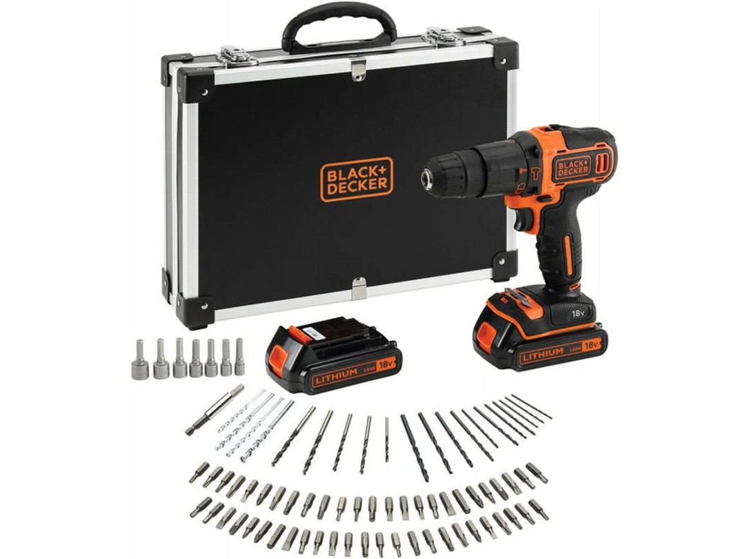 AKUMULATORSKI UDARNI VRTALNIK BLACK & DECKER SET BDCDC18BAFC