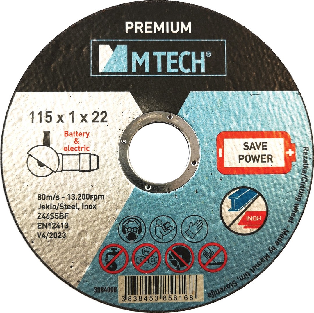 REZALNA PLOŠČA ZA RF MTECH 230X1.9X22 PREMIUM SAVE POWER