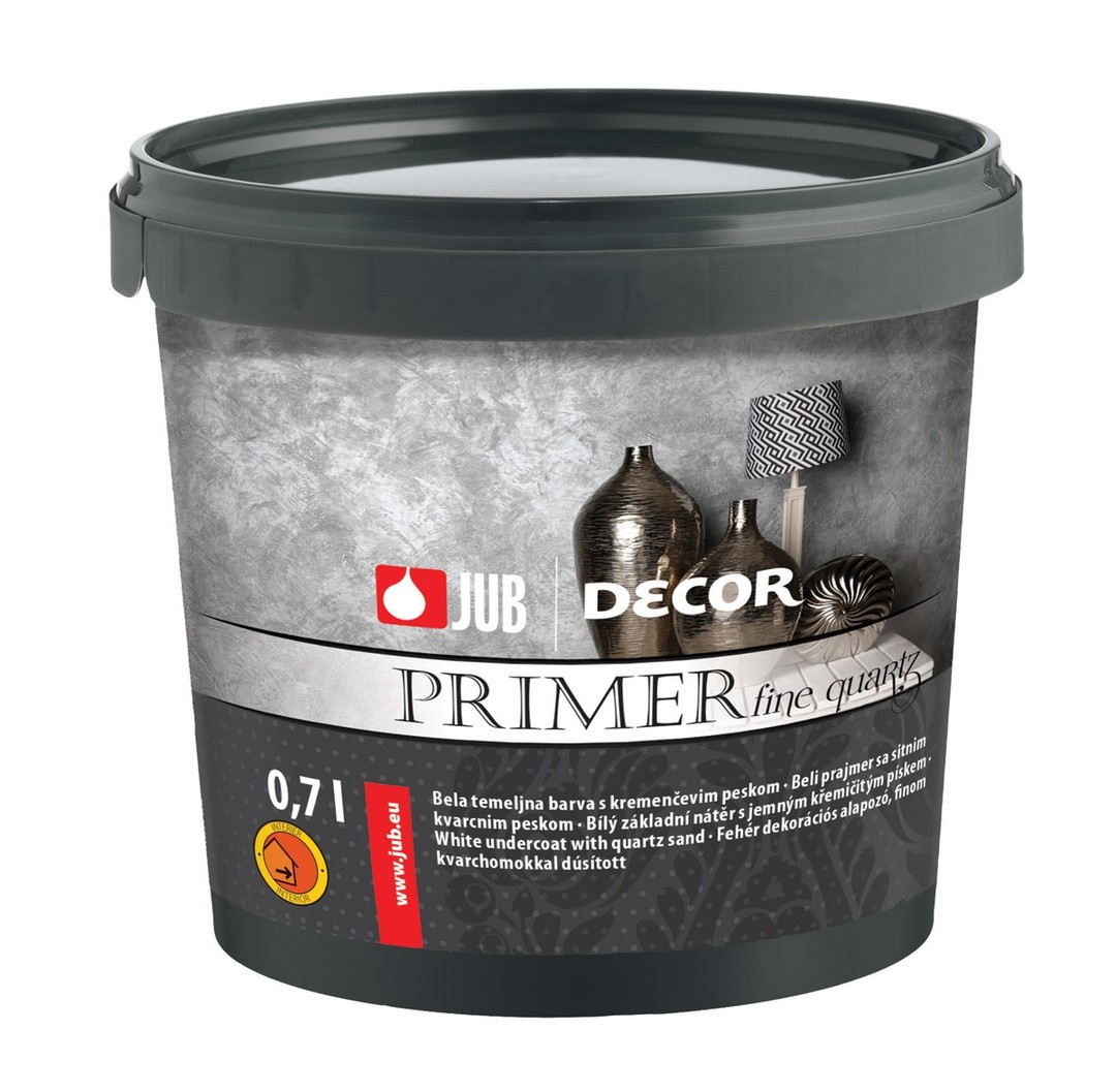 NOTRANJA DEKORATIVNA BARVA JUB DECOR PRIMER JUB BELI 0,75L