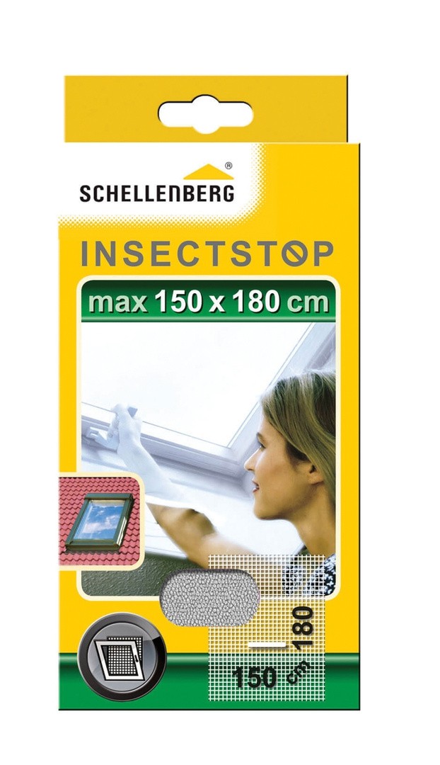 SCHELLENBERG ZAŠČITNA MREŽA PROTI INSEKTOM Z ZADRGO 150X180 CM BELA