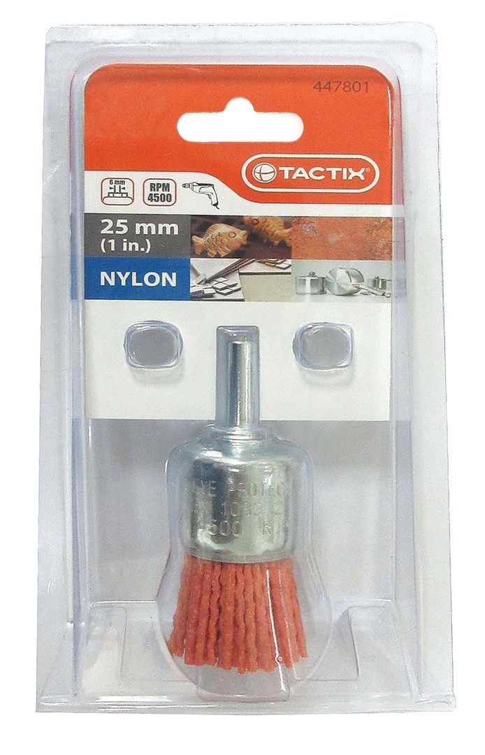 ŽIČNA ČELNA ŠČETKA Z OSJO TACTIX 25MM ČOPIČASTA NAJLON OS 6MM