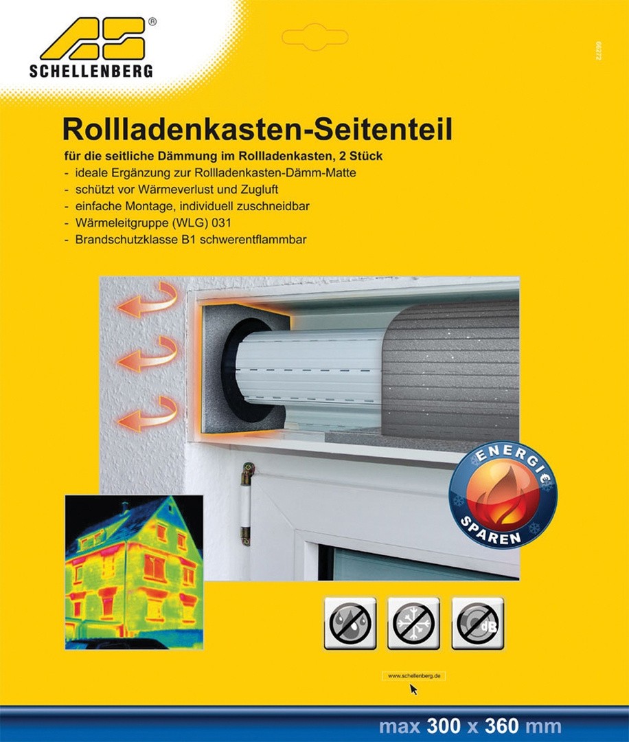 SCHELLENBERG IZOLACIJA ZA ROLETNE OMARICE, STRANSKI DEL, 30X36X1,5 CM