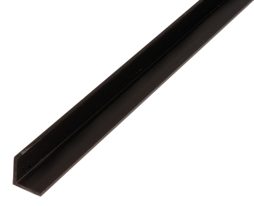 KOTNI PROFIL ALBERTS PVC 15X15X1.2X2000 MM ČRN