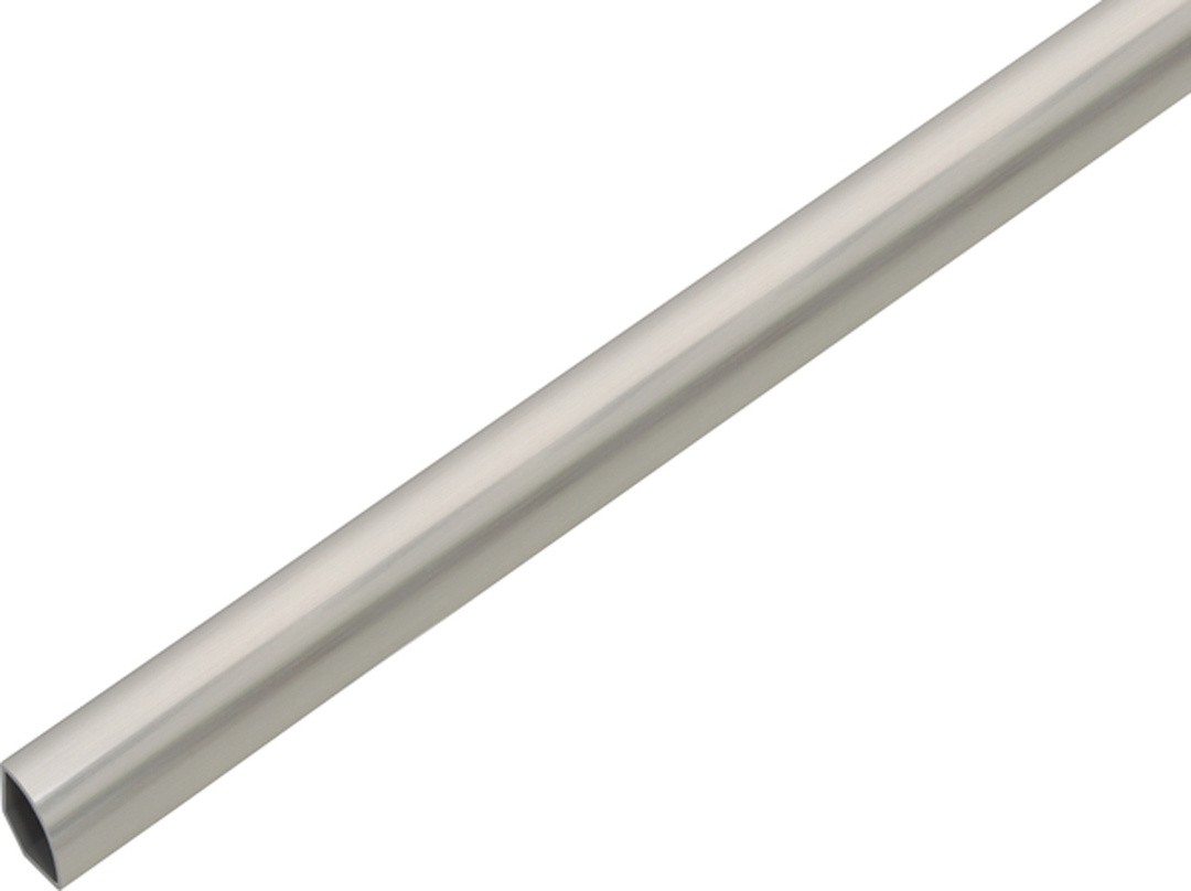 KOTNI PROFIL ALBERTS PVC 22X1.2X2600 MM 1/4KR. VIDEZ INOXA