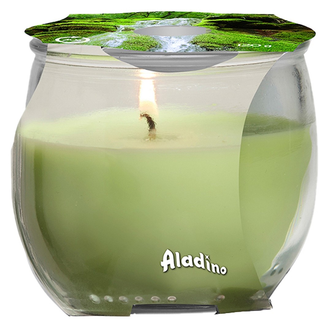SVEČA V KOZARCU ALADINO CANDELS WHITE MUSK