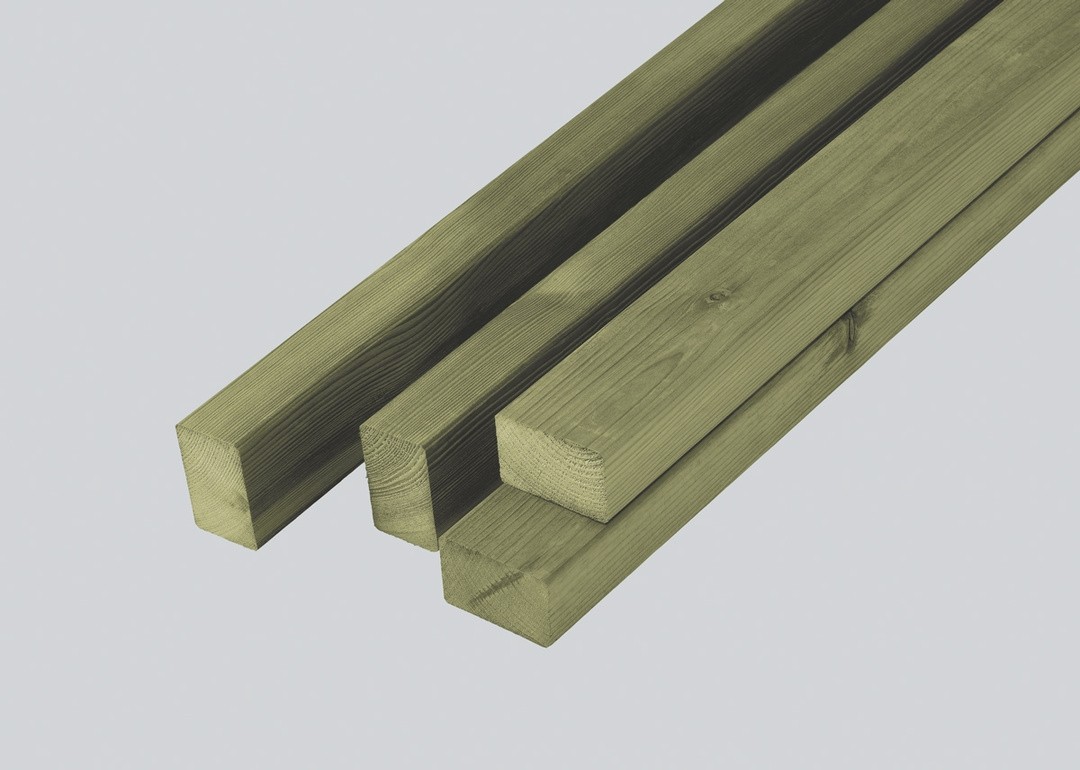 LESENA DESKA ZA TERASO BOR IMPREGNIRAN, ZELENA 3000X70X45 MM PODKONSTRUK