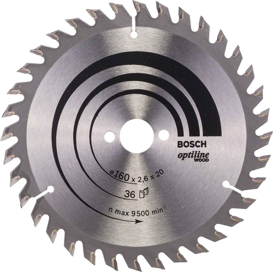 LIST ŽAGE ZA LES WIDIA BOSCH 160X2.6/1.6X20/16 ZOB 36