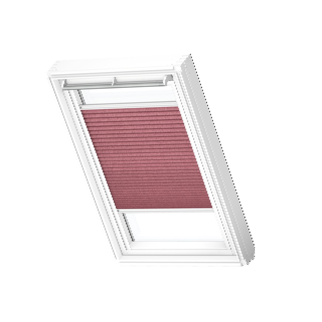 SENČILO ZA STREŠNO OKNO VELUX FHL MK10 1279SWL PLISE, VINSKO RDEČA