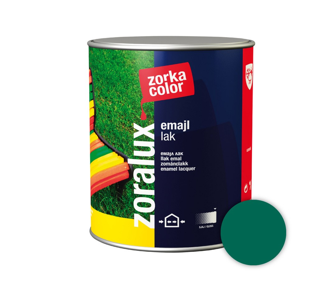 POKRIV.PREM.ZA KOV.,LES ZORKA DEKOR ZORALUX EMAJL LAK ZELENA 2.5 L 5122