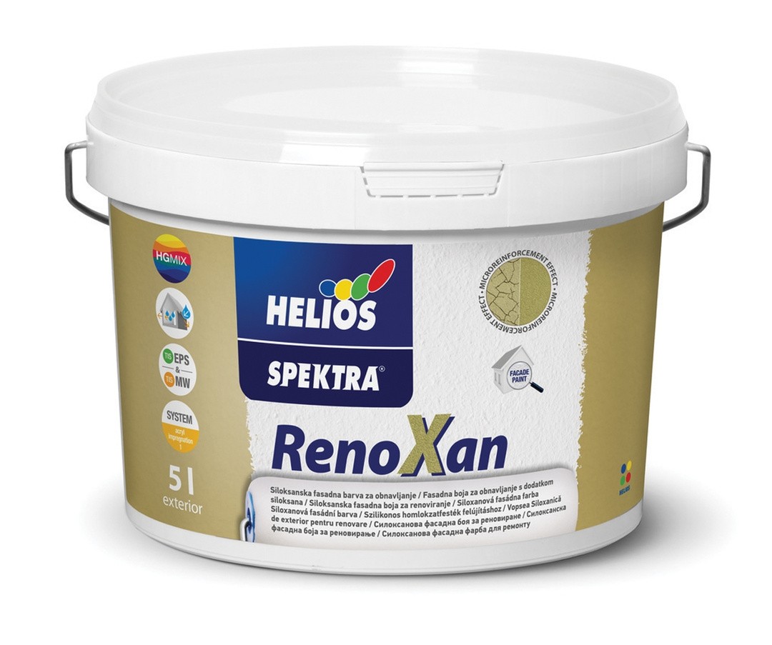 FASADNA BARVA HELIOS SPEKTRA RENOXAN BELA 5 L B1