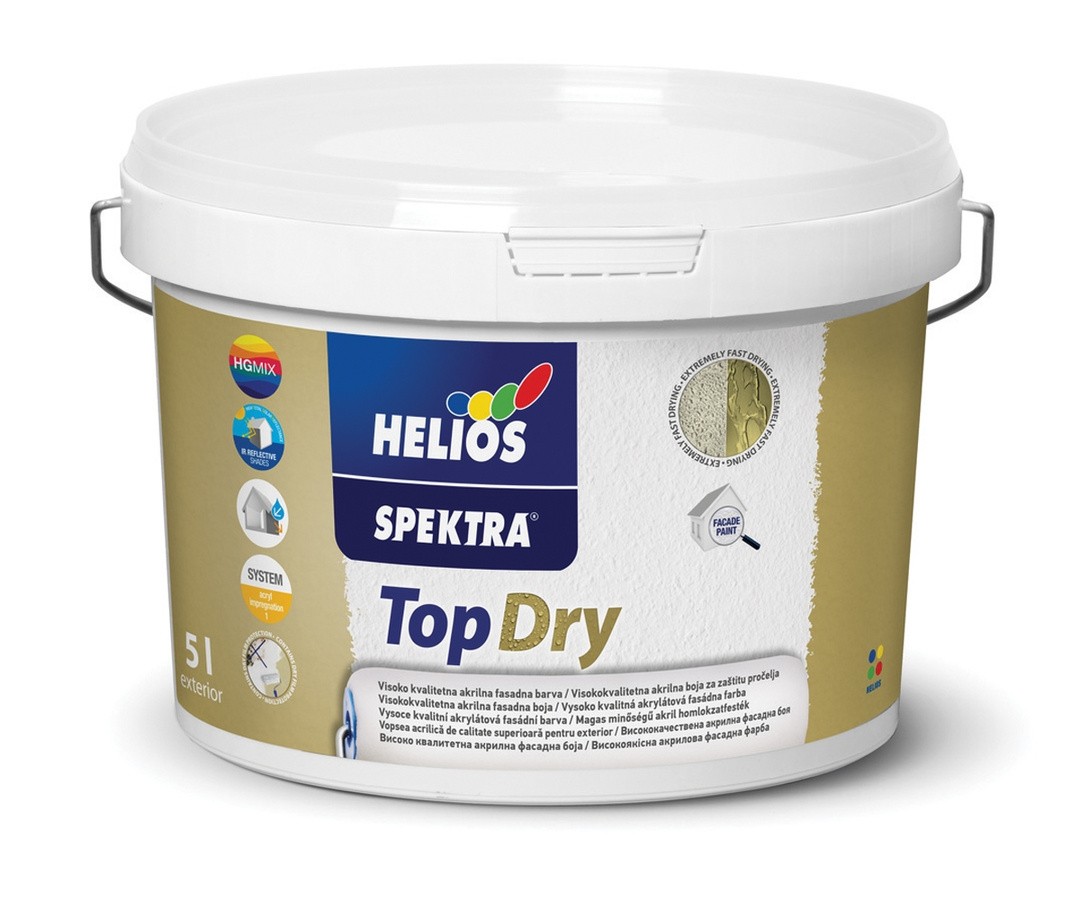 FASADNA BARVA HELIOS SPEKTRA TOP DRY BELA 5 L B1