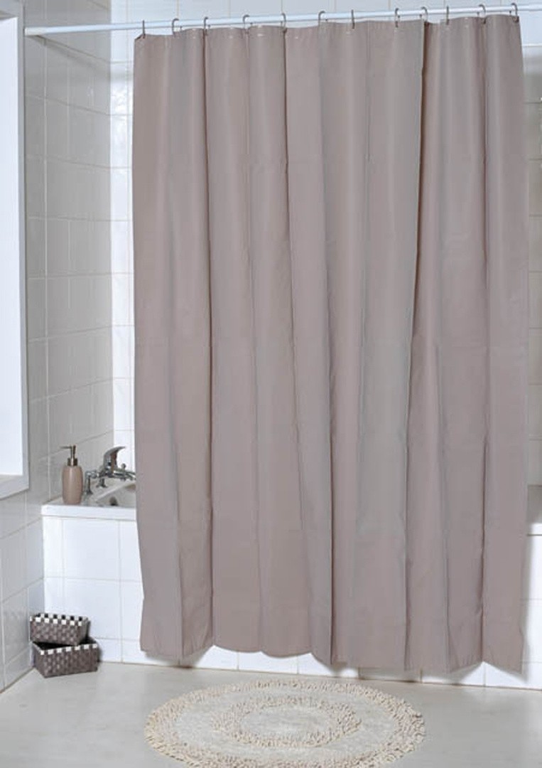 TENDANCE ZAVESA ZA KAD 180 X 200 CM, SIVO BELA