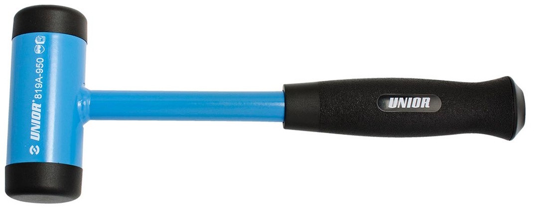 PROTIODBOJNO KLADIVO Z NASTAVKI IZ PLASTIČNE MASE UNIOR 55 MM ART. 819A (628815)