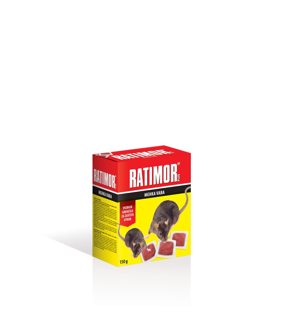 RODENTICID RATIMOR PLUS MEHKA VABA 150G