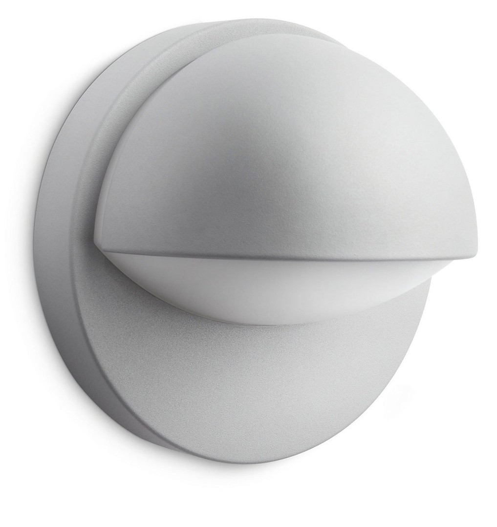 STENSKA VRTNA SVETILKA PHILIPS JUNE, SIVA, 1X E27