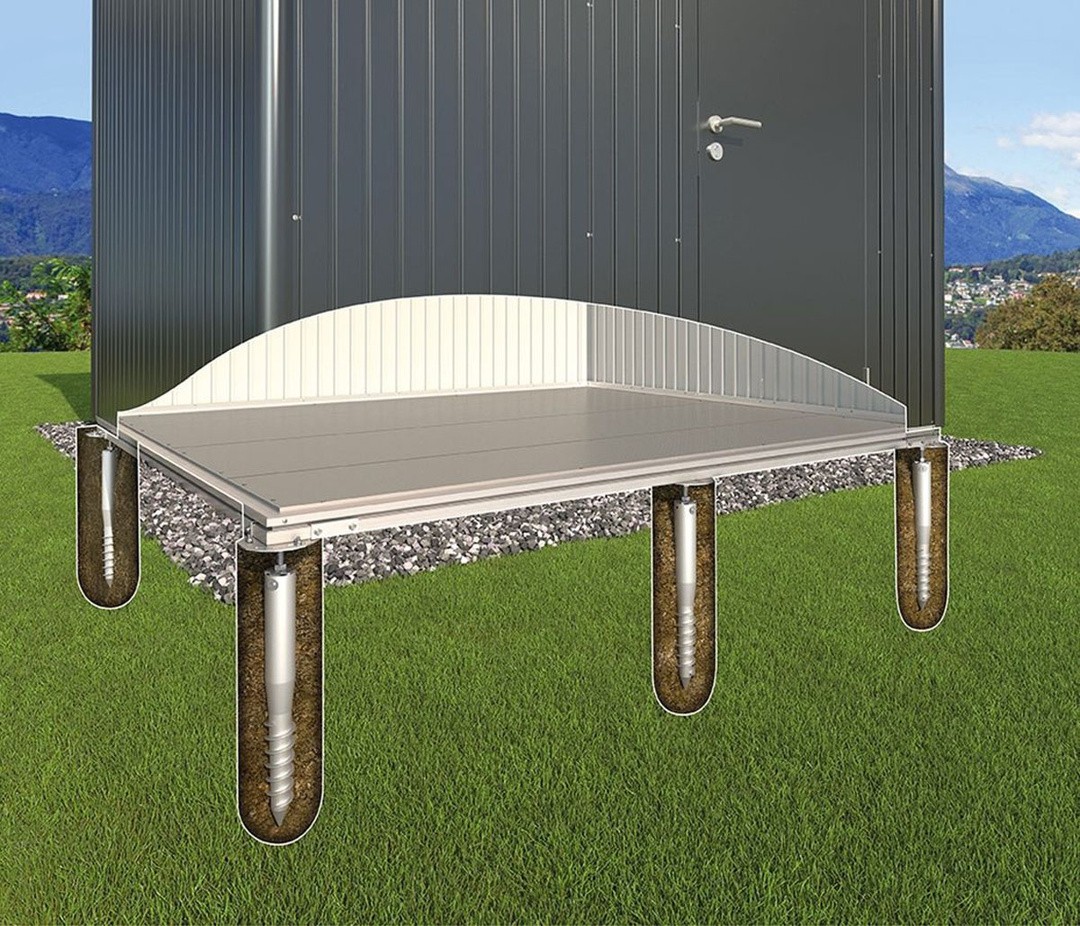 DODATKI ZA KOVINSKE HIŠKE BIOHORT 166X334X65 CM SMARTBASE PLUS NEO 1D/4A