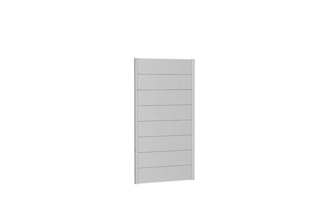KOVINKSA VRTNA GREDA BIOHORT 4.4X96X182 CM PANELI BREZ AKRILNEGA STEKLA, SREBRNA