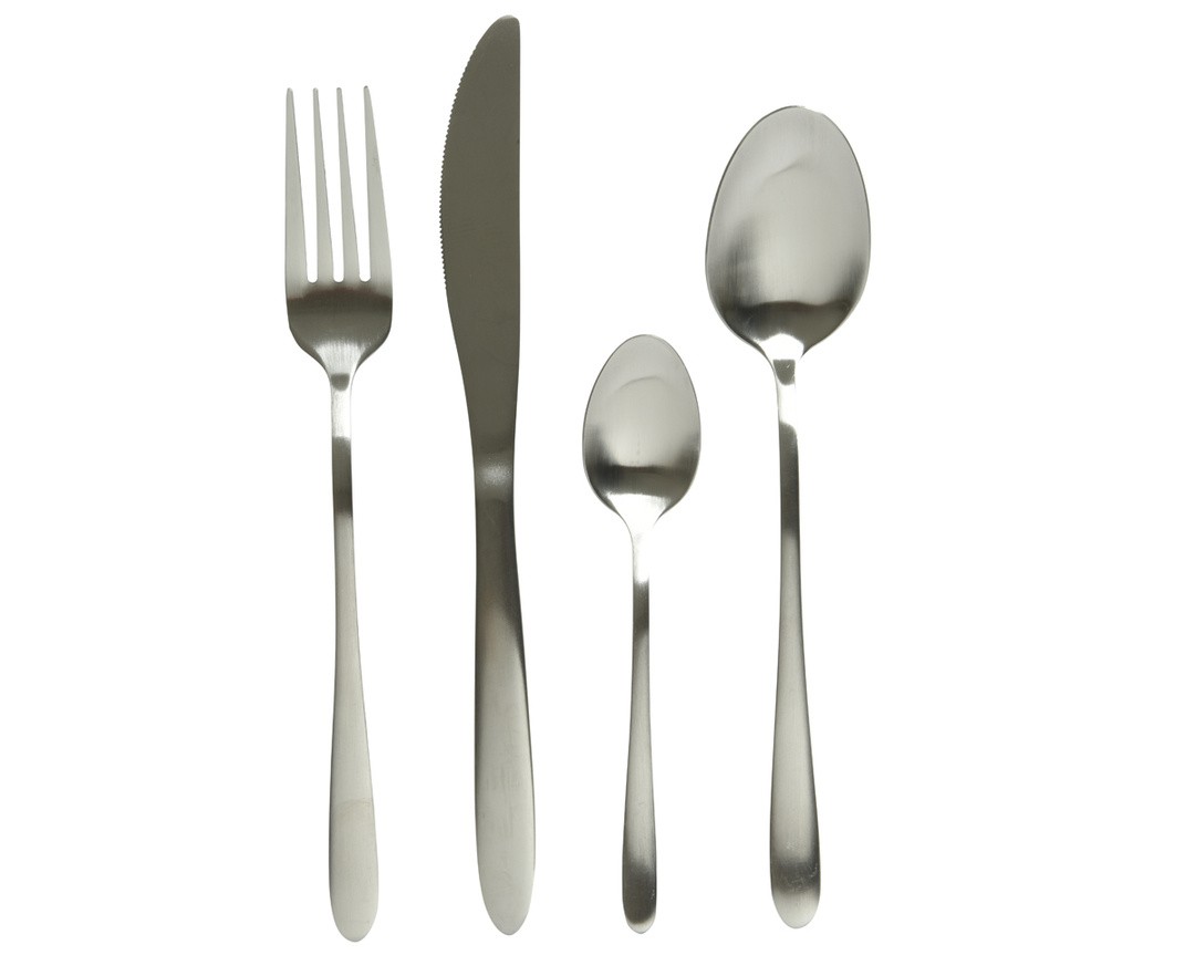 SET JEDILNEGA PRIBORA DECORIS 16 DELNI DECORIS SREBRNE BARVE