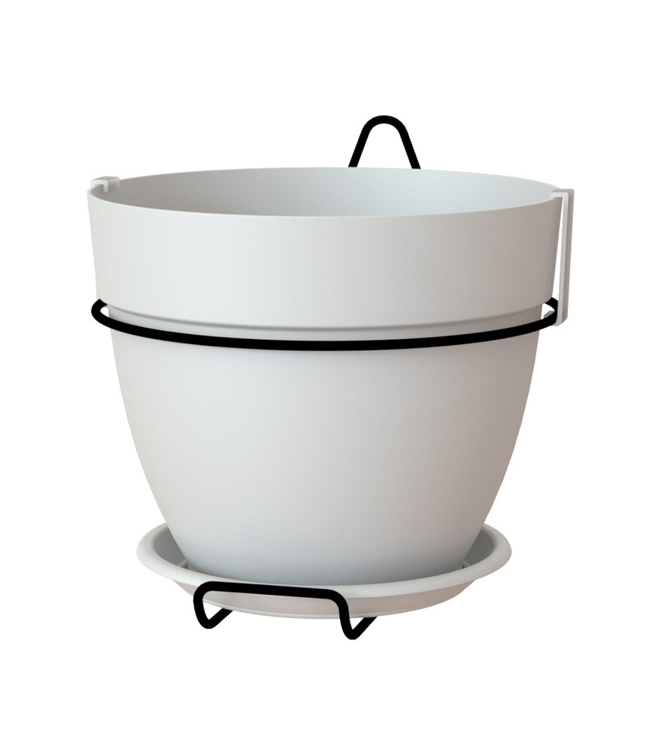 PE ZUNANJI LONEC CAPRI CAMPANA SET ZA ZID BEL 20CM