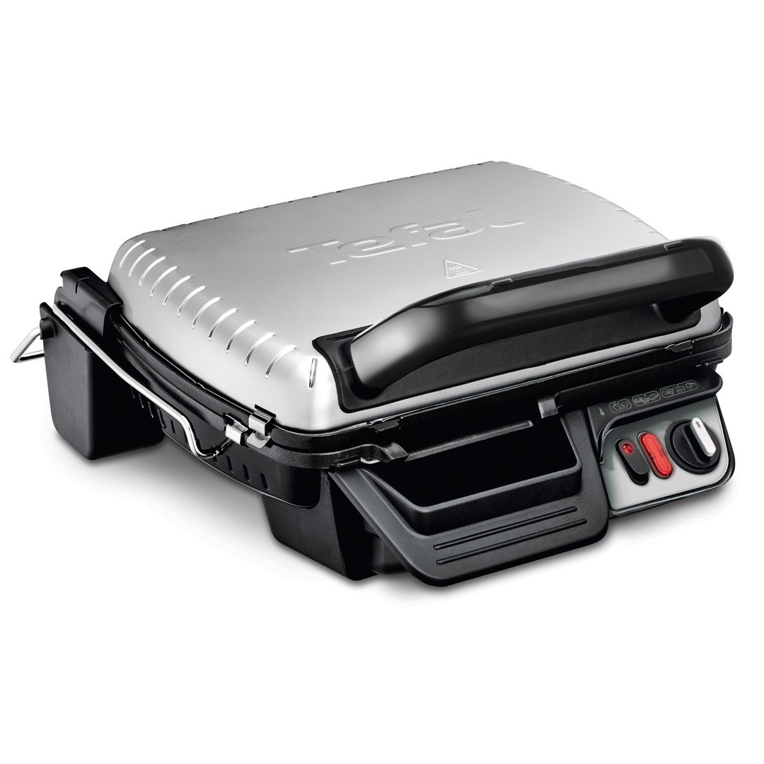 NAMIZNI ŽAR TEFAL UC 600 COMPACT, GC306012, MOČ 200 W, 2 POLOŽAJA ZA PEČENJE, 3 POLOŽAJI TERMOSTATA, 2 ZBIRNIKA SOKOV
